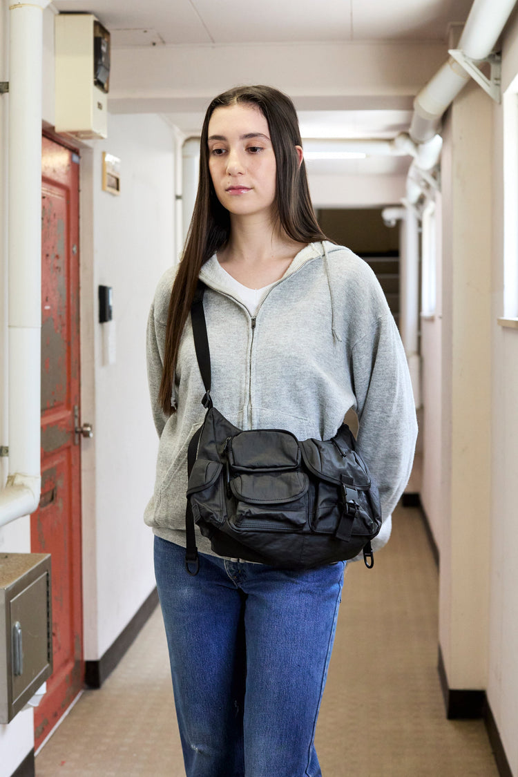 BAICYCLON by bagjack /  MULTI POCKETS SHOUDER BAG SMALL (BLACK2) BCL-85