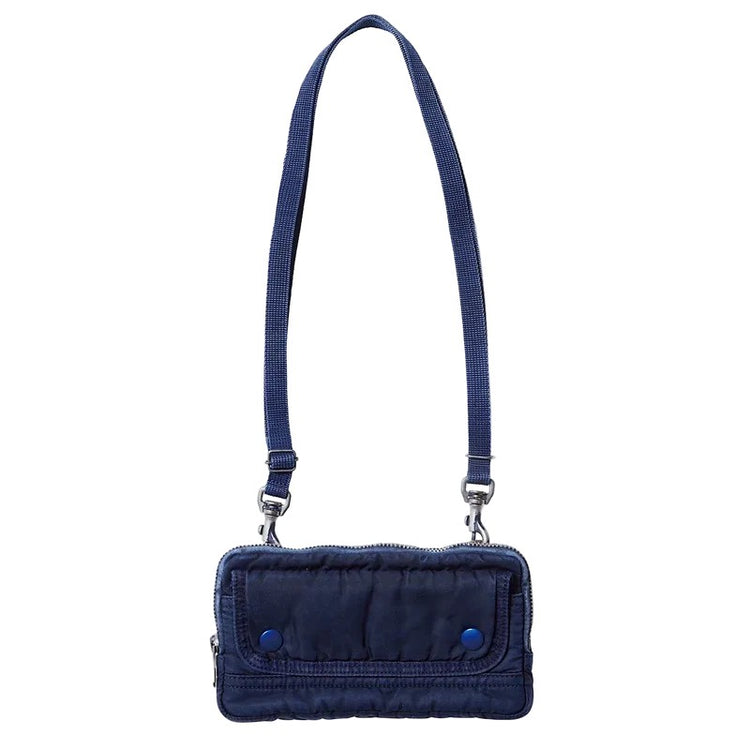 PORTER CLASSIC  SUPER NYLON WALLET POUCH BLUE