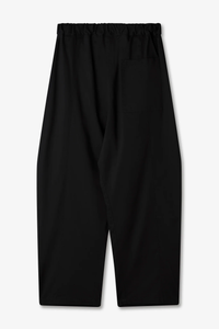 sage NATION  Box Pleat Trouser   Black