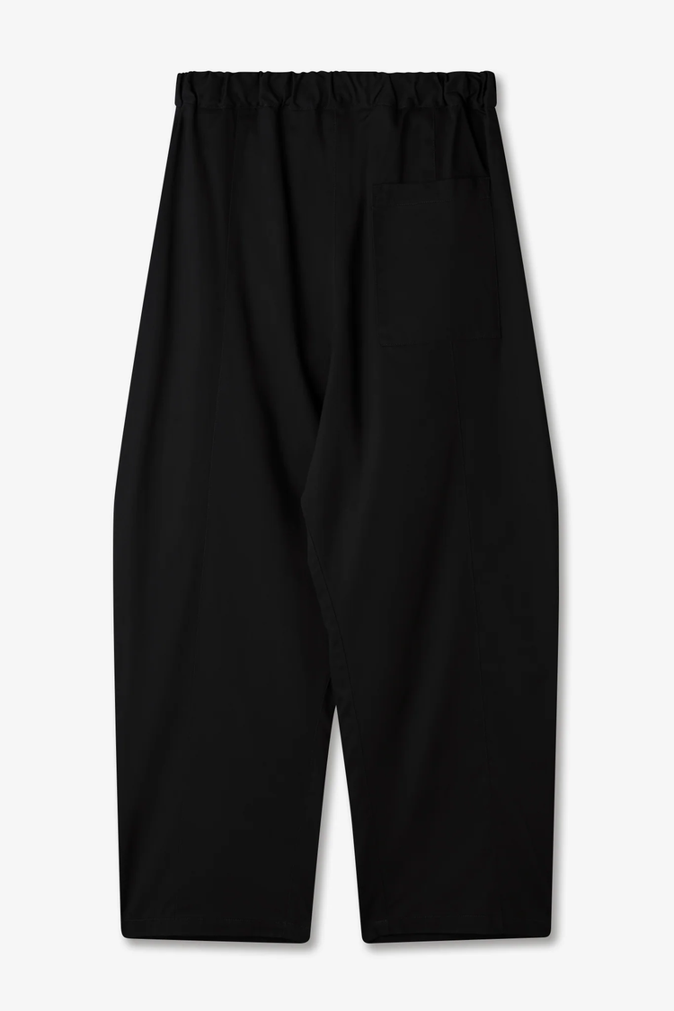 sage NATION  Box Pleat Trouser   Black