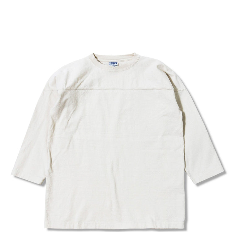 WALLA WALLA SPORT/ 9oz 3/4 FOOTBALL TEE IVORY 