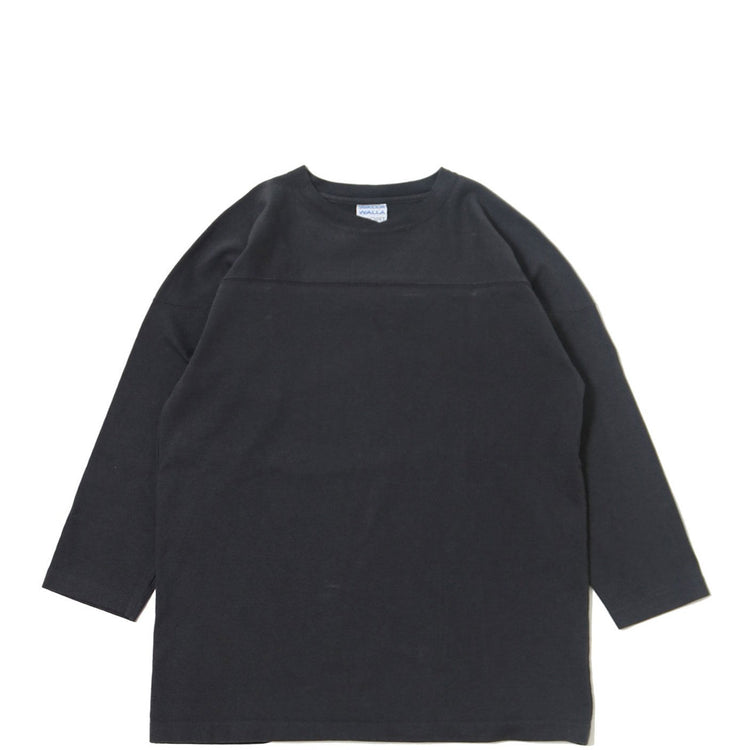 WALLA WALLA SPORT/ 9oz 3/4 FOOTBALL TEE USED BLACK 