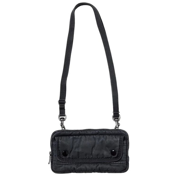PORTER CLASSIC  SUPER NYLON WALLET POUCH BLACK