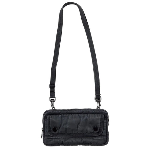 PORTER CLASSIC  SUPER NYLON WALLET POUCH BLACK