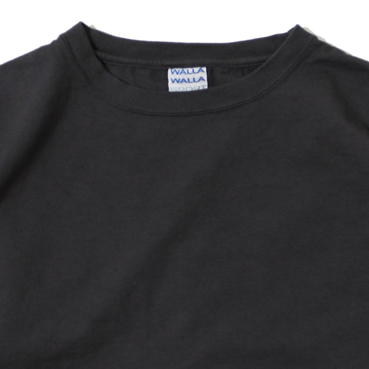 WALLA WALLA SPORT/　9oz LANTERN SLEEVE TEE USED BLACK