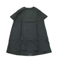 maillot / linen rich back tuck half sleeve shirt-OP BLACK 