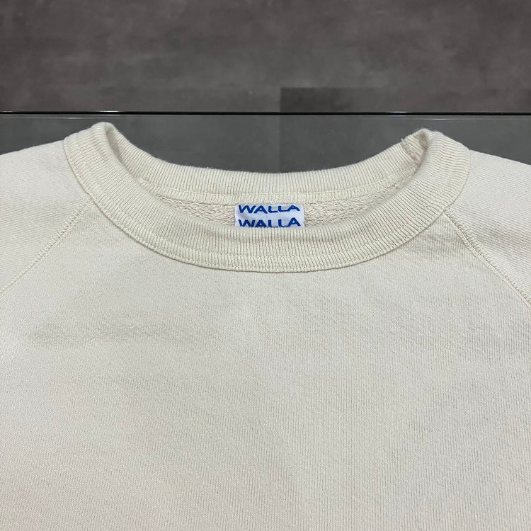 WALLA WALLA SPORT / 13oz CREW SWEAT SHIRT IVORY