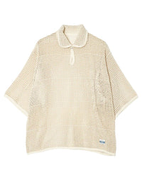 ARMY TWILL  COTTON MESH PO SHIRT AM-2613004 ECRU