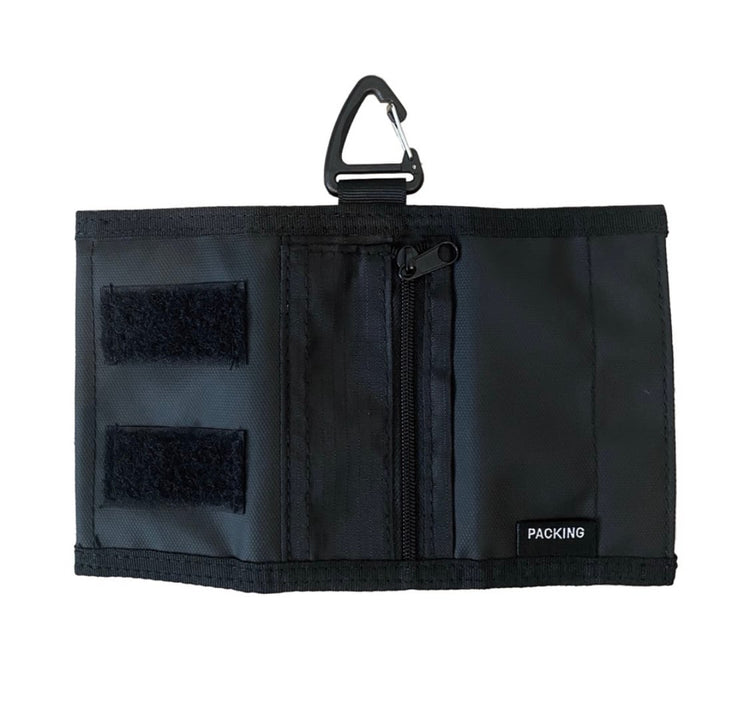 PACKING/  COMPACT WALLET MAT BLACK