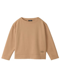 meme rirerire/ マスタリー ソフトダンボールニット ボートネック ワイドプルオーバー