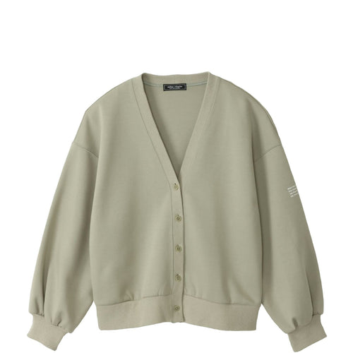 meme rirerire/ マスタリー ソフトダンボールニット Vネックバルーンカーデ