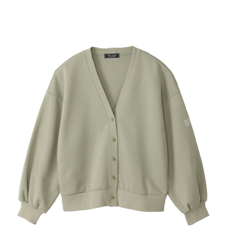 meme rirerire/ マスタリー ソフトダンボールニット Vネックバルーンカーデ