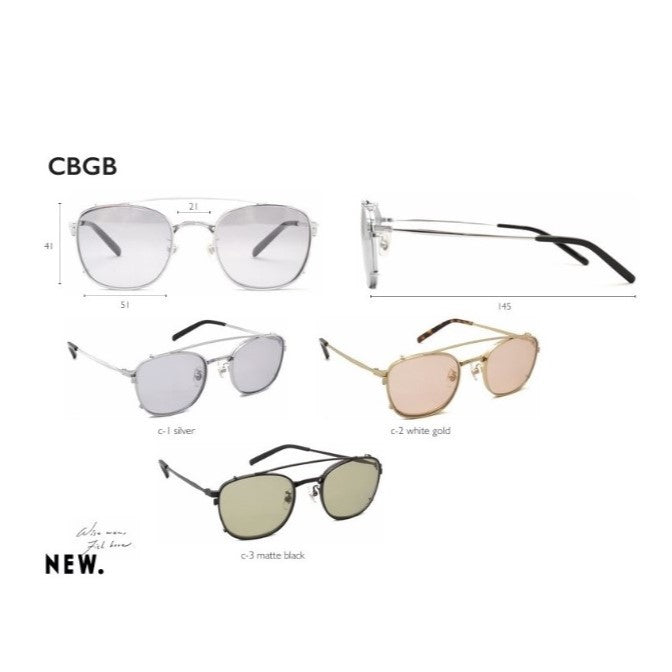 NEW. / CBGB Sunglasses SILVER
