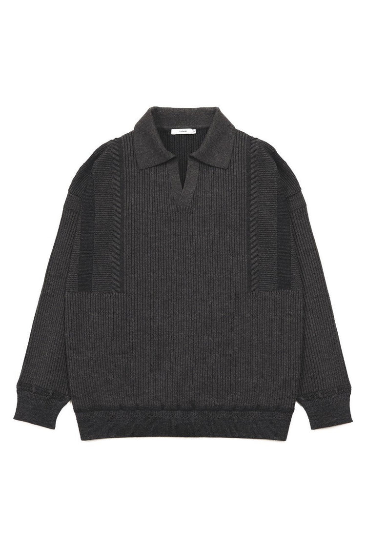 YASHIKI Setsuen Skipper Knit (Snow Smoke) BROWN