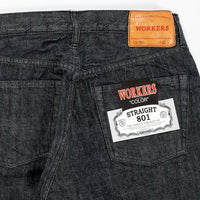 WORKERS Lot 801 Straight Jeans Black