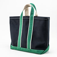 WORKERS  Deluxe Tote Bag/ Dark Navy Body x Green Handle