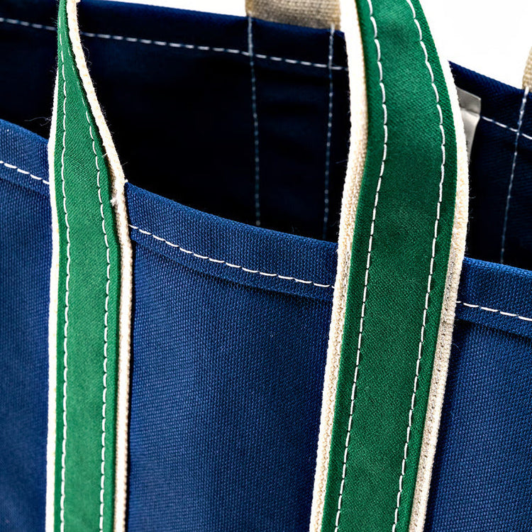 WORKERS  Deluxe Tote Bag/ Navy Body x Green Handle