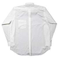 WORKERS  BOX SHIRT, White poplin