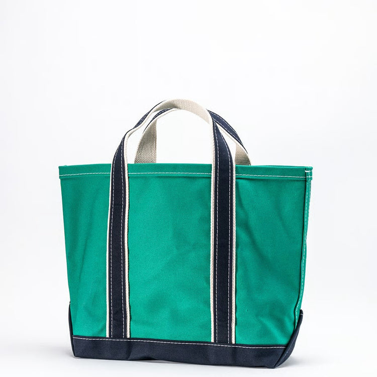 WORKERS  Deluxe Pocket Tote Bag/ Green x Navy Handle/Short