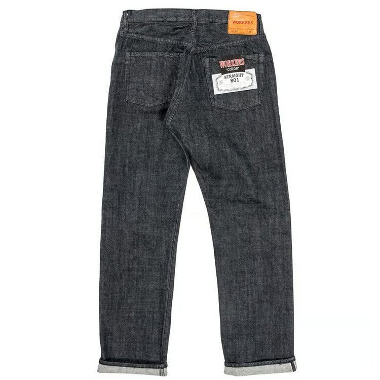 WORKERS Lot 801 Straight Jeans Black