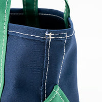 WORKERS  Deluxe Tote, Mini, Dark Navy x Green