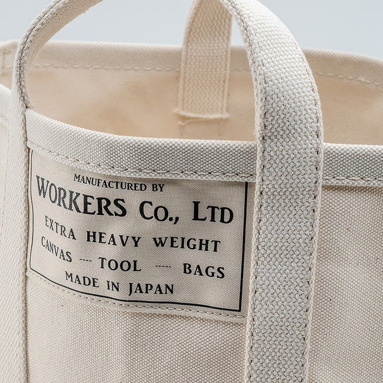 WORKERS  Tool Bag, Medium-Long Hangle, Ecru x Ecru