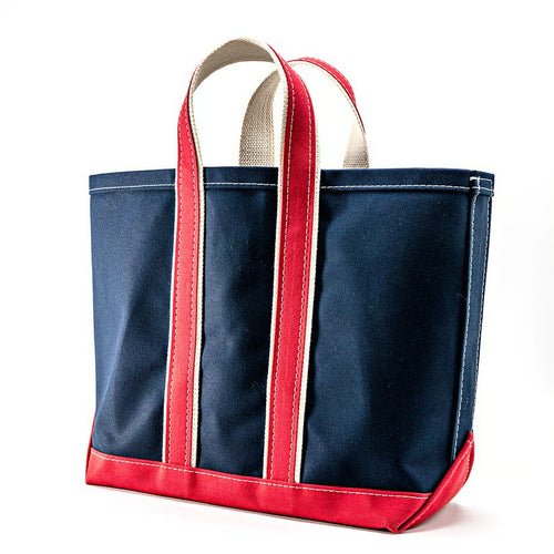 WORKERS  Deluxe Tote Bag/ Navy Body x Red Handle