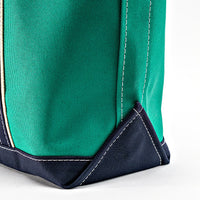 WORKERS  Deluxe Tote Bag/ Green Body x Navy Handle