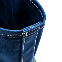 WORKERS  Deluxe Tote Bag/ Navy Body x Green Handle