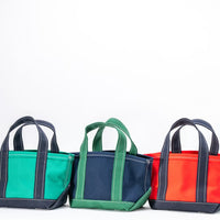 WORKERS  Deluxe Tote, Mini, Green x Navy