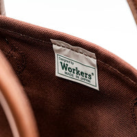 WORKERS  Leather Handle Tote_Brown_Medium/Short Handle