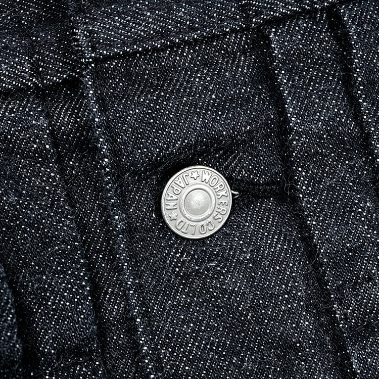 WORKERS  Lot 806XH, Full-Back, 13.7 oz, Black Raw Denim