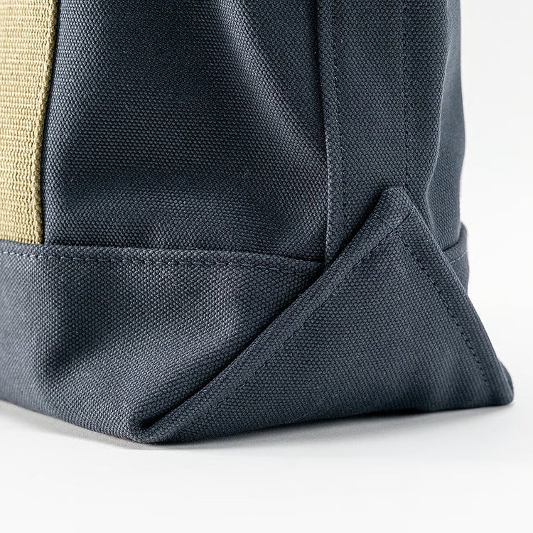 WORKERS  Leather Handle Tote_Navy_Medium/Long Handle