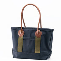 WORKERS  Leather Handle Tote_Navy_Medium/Long Handle