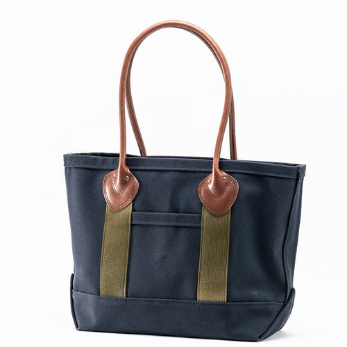 WORKERS  Leather Handle Tote_Navy_Medium/Long Handle