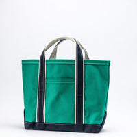 WORKERS  Deluxe Pocket Tote Bag/ Green x Navy Handle/Short