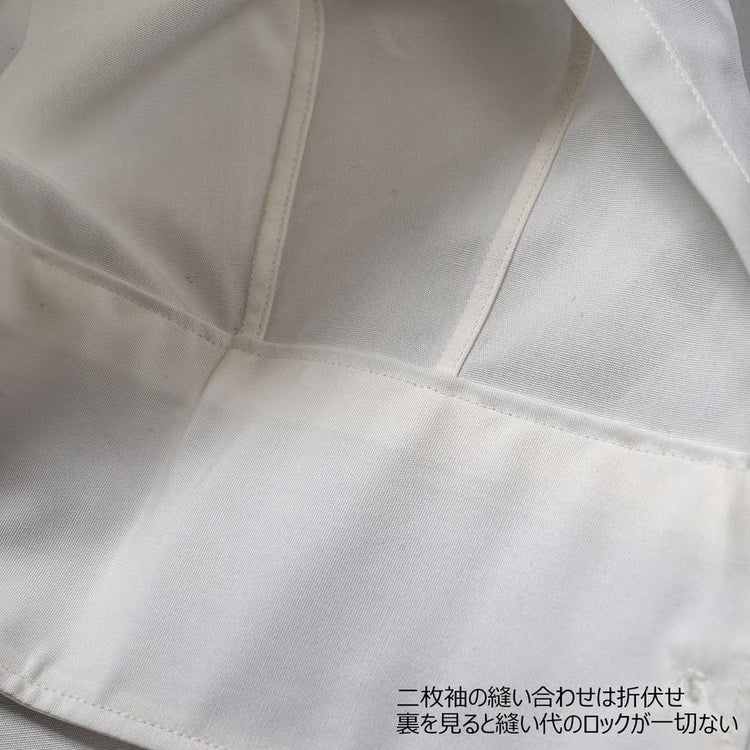 WORKERS  BOX SHIRT, White poplin