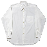 WORKERS  BOX SHIRT, White poplin