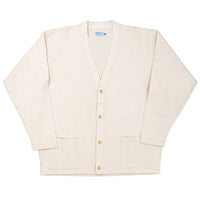 WORKERS  Cotton Relax Cardigan, White