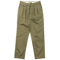 WORKERS  Officer Trousers, 2 Tuck, 8 oz Hunter Green Chino