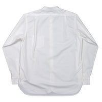 WORKERS  Band Collar Shirt, Supima OX, White