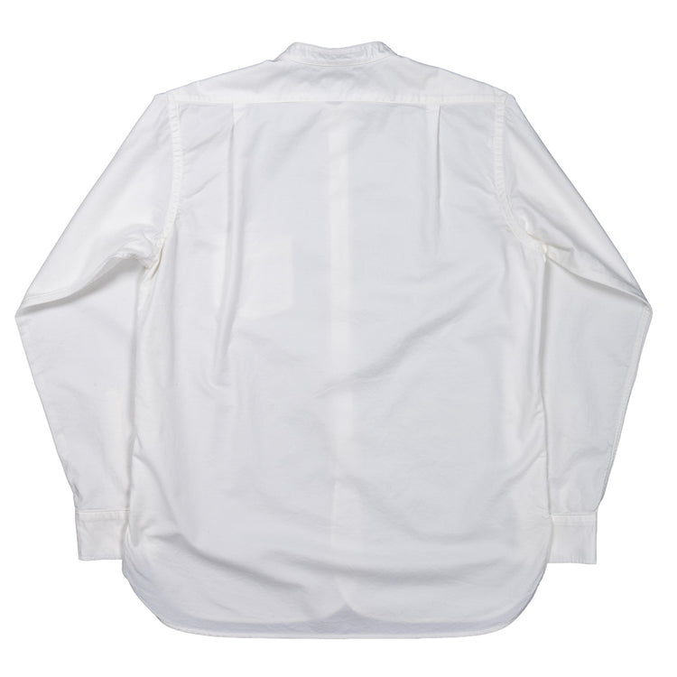WORKERS  Band Collar Shirt, Supima OX, White