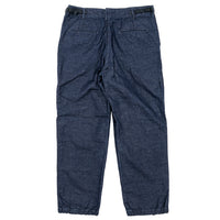 WORKERS  FWP Trousers, Indigo Cotton Linen