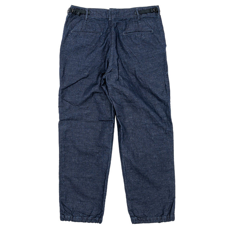 WORKERS  FWP Trousers, Indigo Cotton Linen
