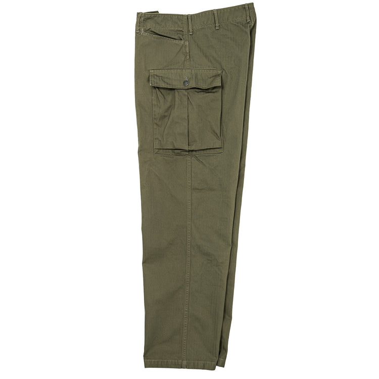 WORKERS  M43 Trousers Mod, OD Herringbone