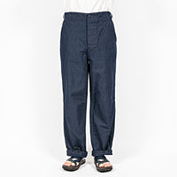 WORKERS  FWP Trousers, Indigo Cotton Linen