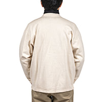 WORKERS  Cotton Relax Cardigan, White