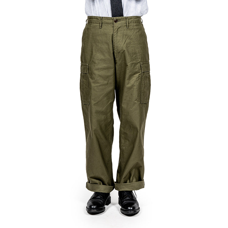 WORKERS  M-65 Trousers Mod, OD Reversed Sateen