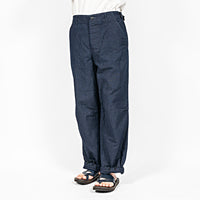 WORKERS  FWP Trousers, Indigo Cotton Linen