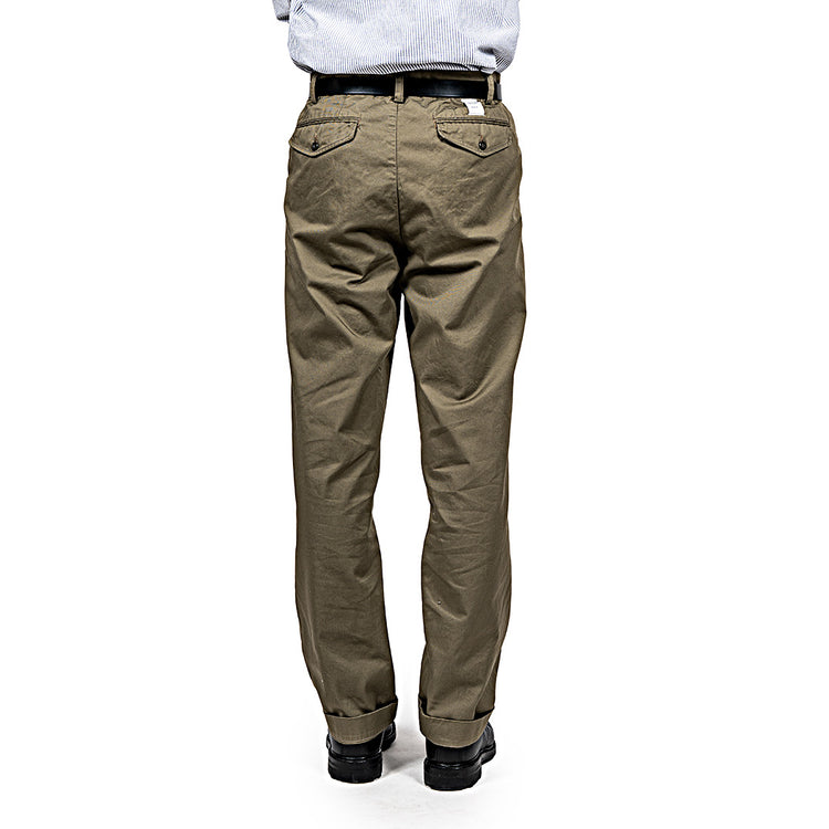 WORKERS  Officer Trousers, 2 Tuck, 8 oz Hunter Green Chino